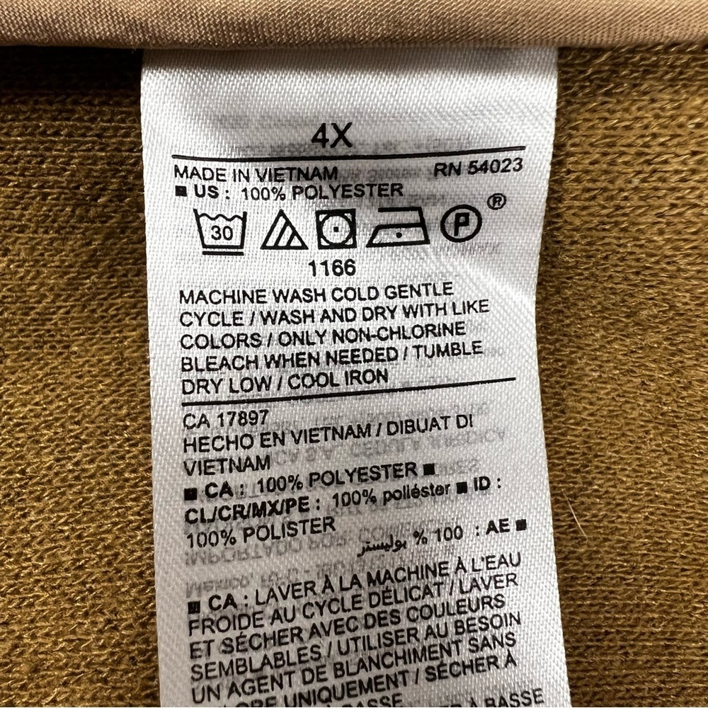 Old Navy Soft Brushed Button Front Coat - Size 4x - image 4